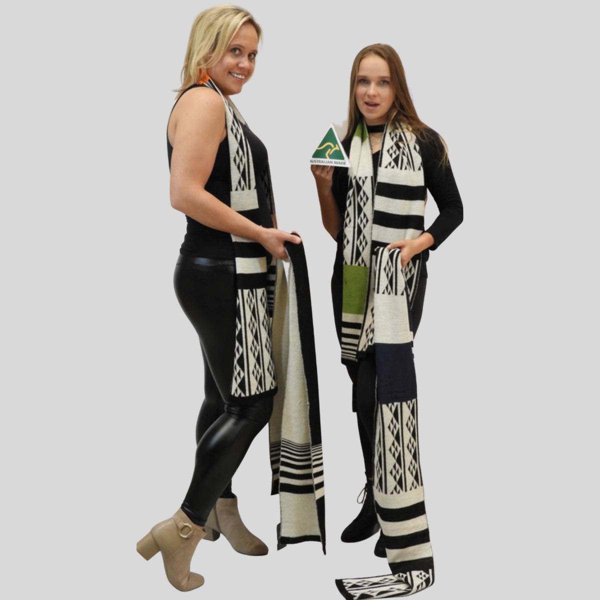 Alpaca Scarf β Blue Songline Aboriginal