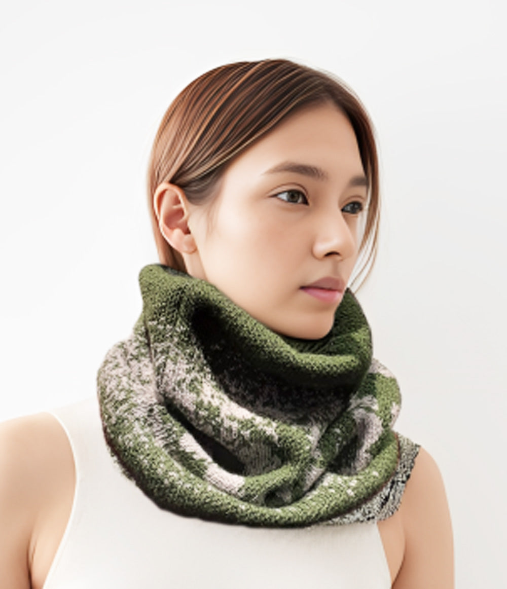 Alpaca Collar Neck Unisex Alaska, Green