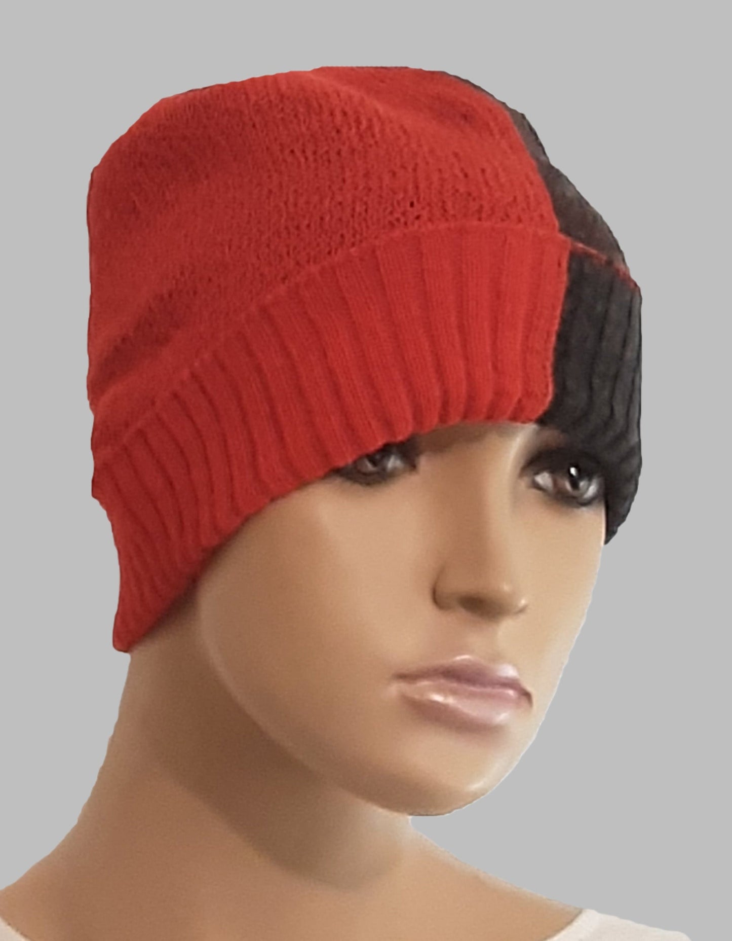 Alpaca Beanie Bi-Colour, No blended
