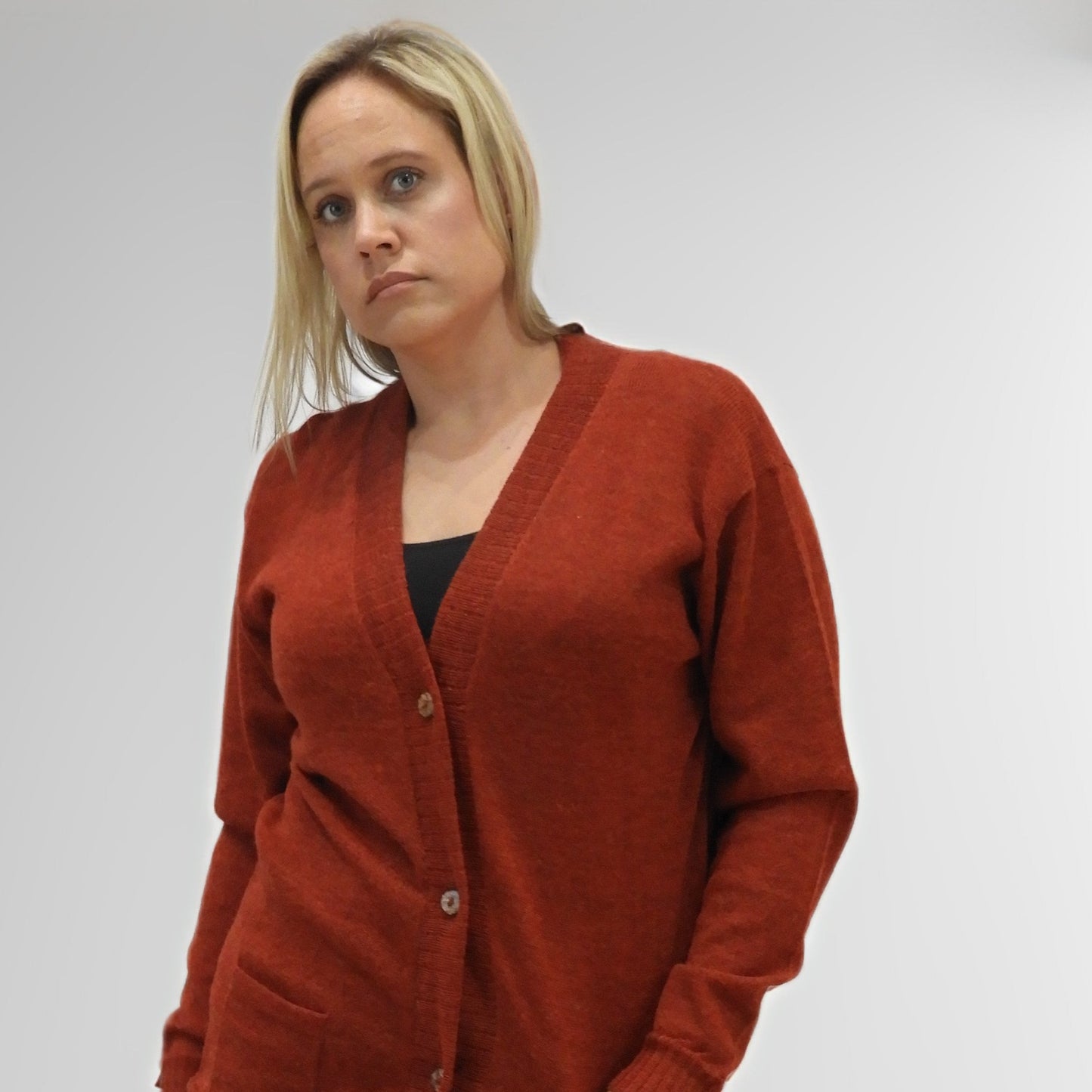 Alpaca Oversized Plus Cardigan