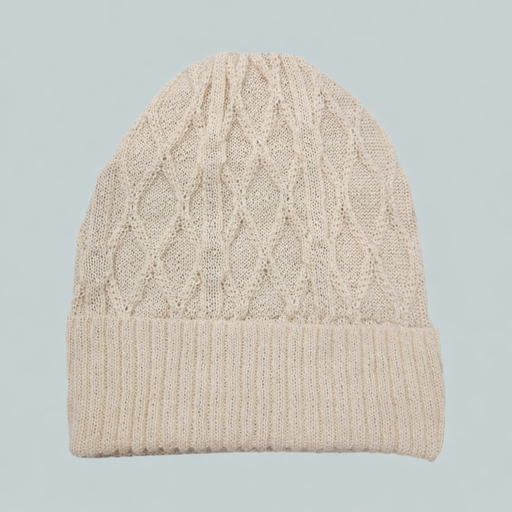Alpaca High Relief Beanie Reversible