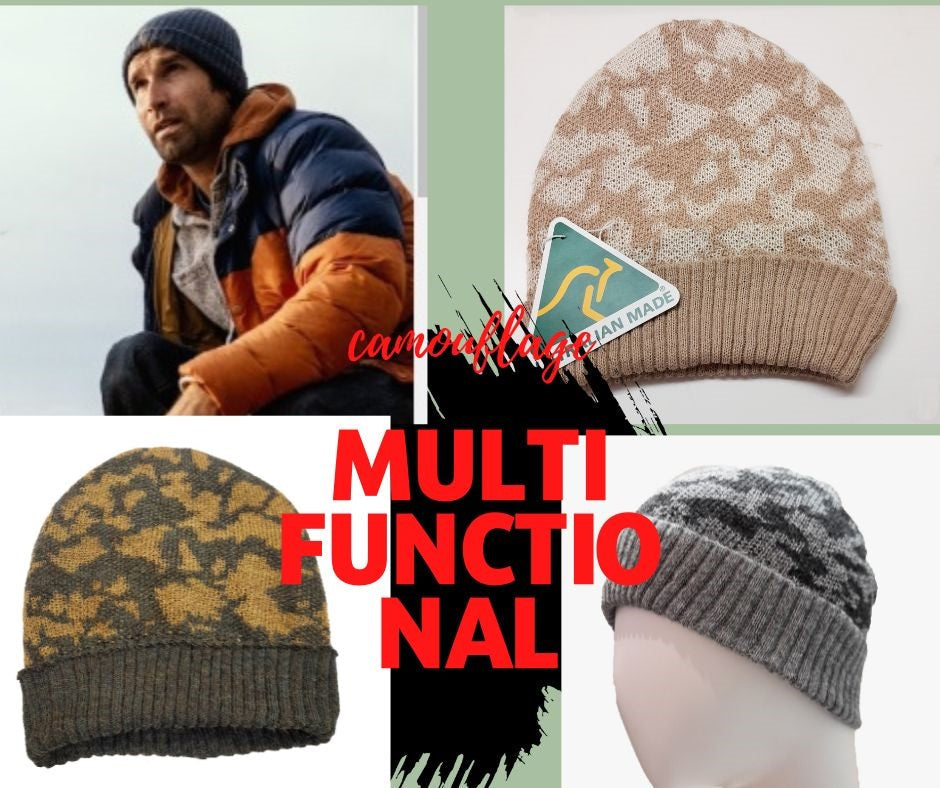 Alpaca Unisex CAMO Beanie Land