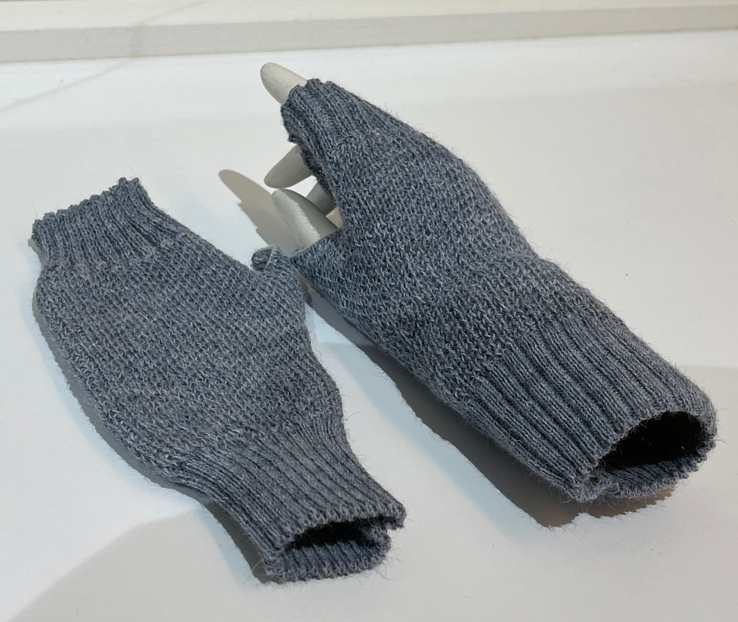 Alpaca Mittens Sky Blue