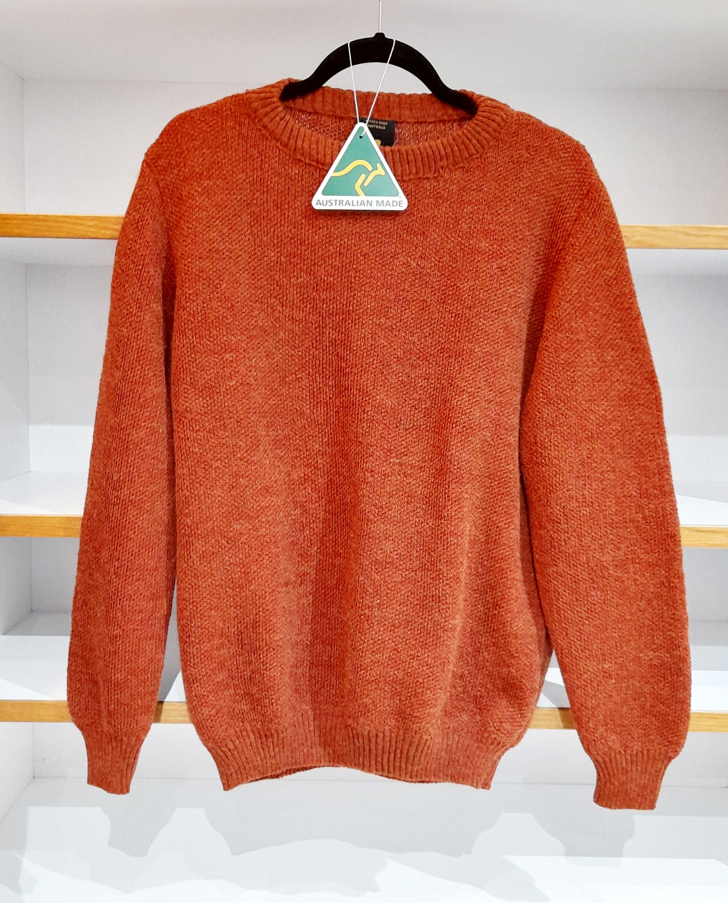 Alpaca Jacquard Sweater Terracotta