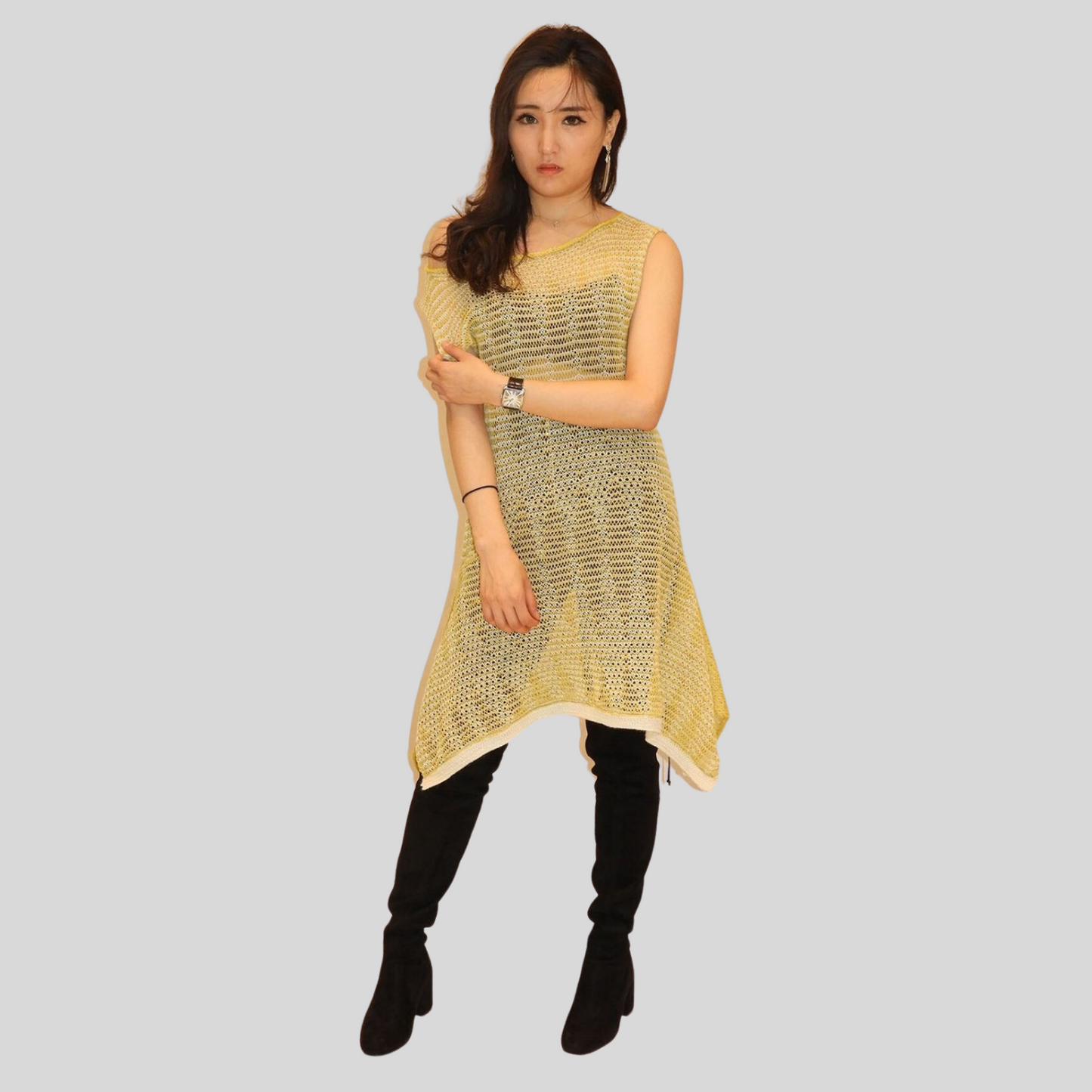 Alpaca Open Knit Dress Sale