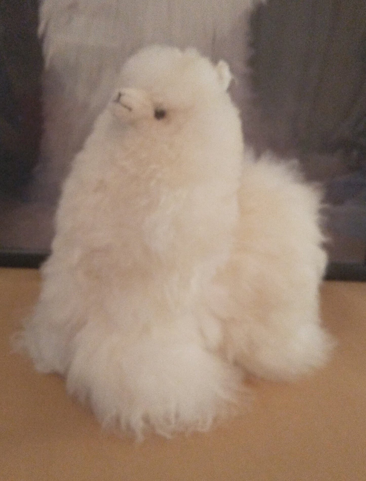 Baby Alpaca Fur Toy White
