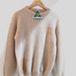 Alpaca Jacquard Sweater Men Natural Beige