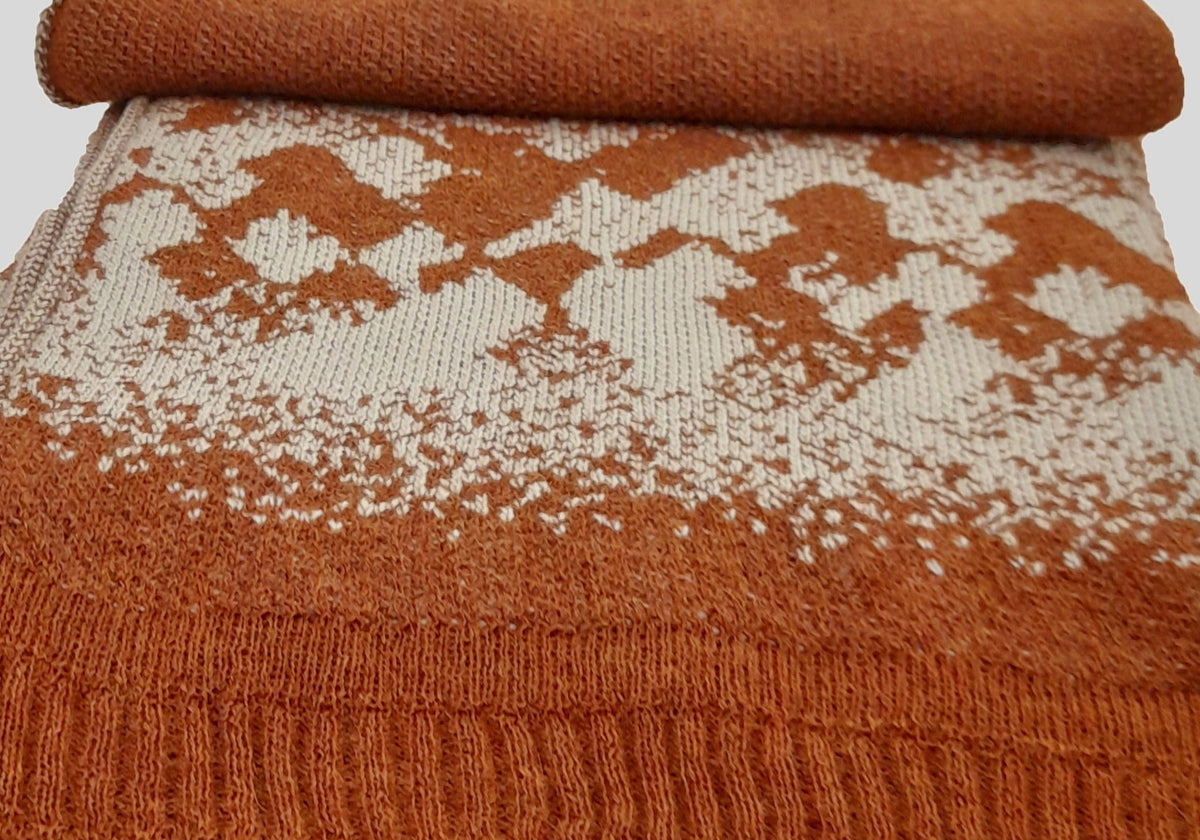 Alpaca Throw – Kimberley Dawn, Terracotta