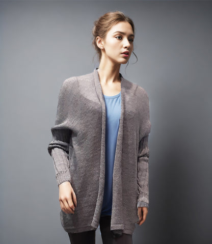 Eco  Knit Cardigan Sweater Beach Wear Sky Blue