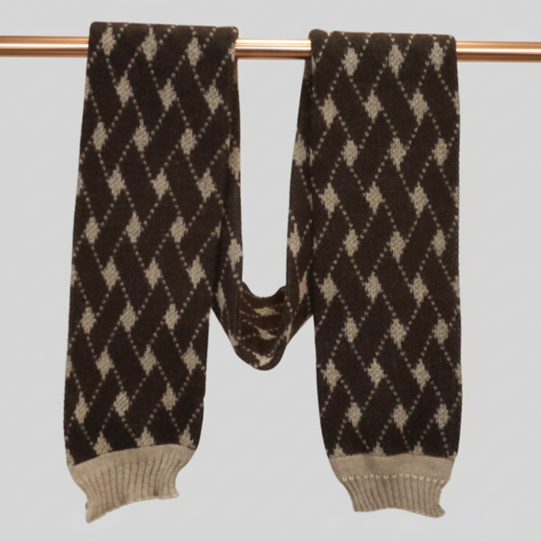 Alpaca Scarf Bricks Design – Jacquard Knit