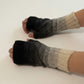 Handmade Alpaca Gloves Natural Gradient Design