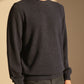 Alpaca Classic Round Neck Jersey Sweater Navy Blue