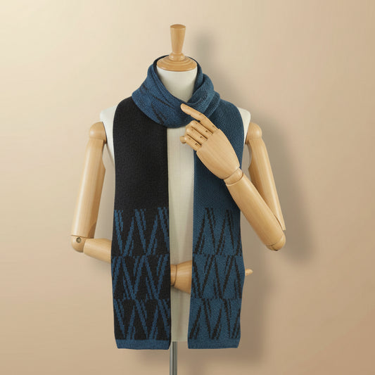 Alpaca Scarf Blue Mountain