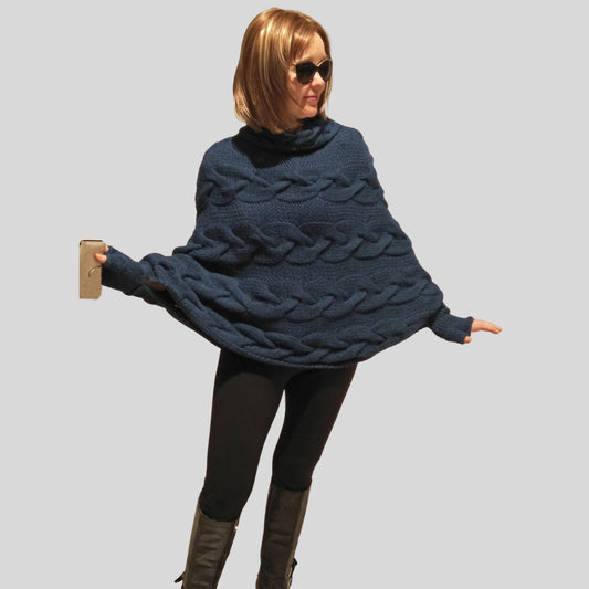 Alpaca Thick Hand Made Poncho