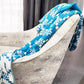 Alpaca Breathable Blanket Double Sided ALASKA, Turquoise