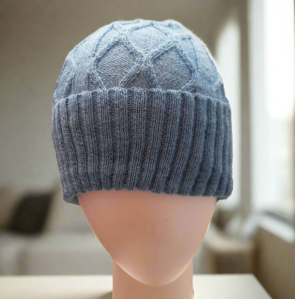 Alpaca High Relief Beanie Reversible