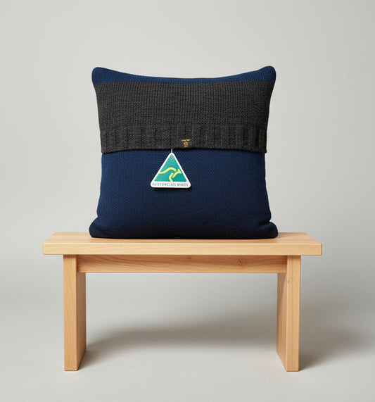Baby Alpaca Pillow Covers – Sustainable Luxury, Electric Blue
