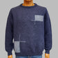 Alpaca Scottish Jacquard Sweater Men – Denim Blue