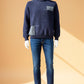 Alpaca Scottish Jacquard Sweater Men – Denim Blue