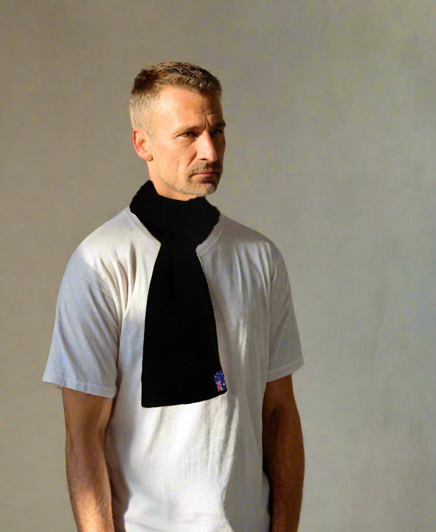 Extra Smooth Alpaca Mohair Scarf, Black