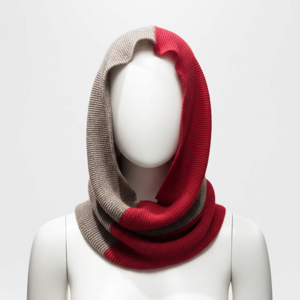 Alpaca Loop Scarf Bi-colour