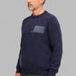 Alpaca Scottish Jacquard Sweater Men – Denim Blue