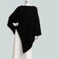 Alpaca Asymmetrical Thick Poncho