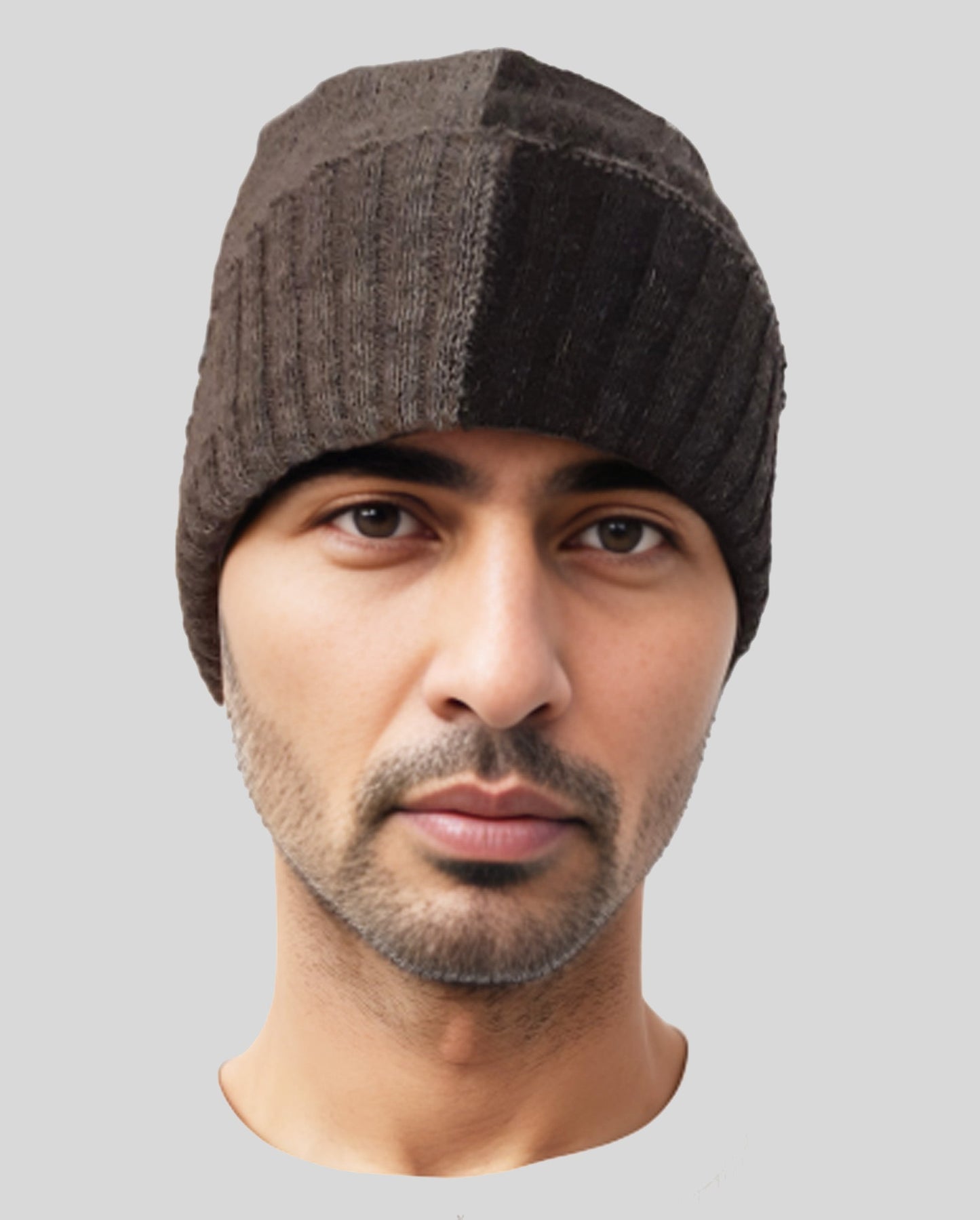 Alpaca Beanie Bi-Colour, No blended