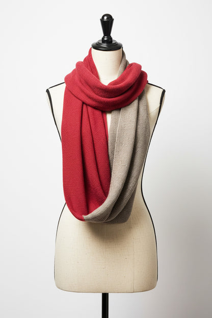 Alpaca Loop Scarf Bi-colour
