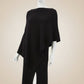 Alpaca Asymmetrical Thick Poncho