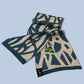 Alpaca Unisex Scarf Lake Stones design