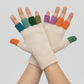 Alpaca Finger-less Gloves White Women