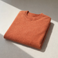 Alpaca Round Neck Sweater Men – Terracotta