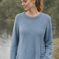 Alpaca Fluffy  Sweater wave -  Round Neckline