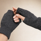 Alpaca Mittens Milk Natural Gray