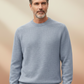 Alpaca Classic Round Neck Sweater Light Blue