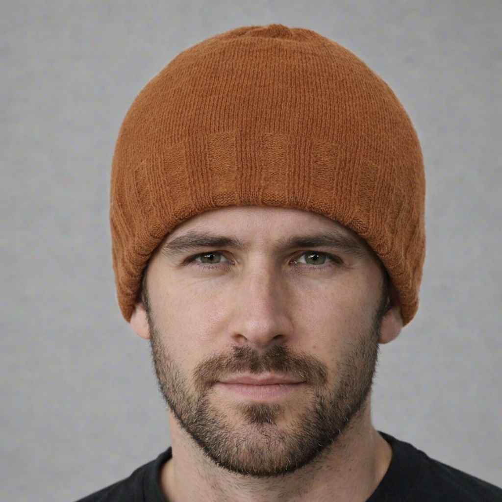 Extra Smooth Alpaca Mohair Beanie Unisex and Reversible