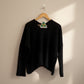 Alpaca Mohair Pullover Sweater Plus Size Black
