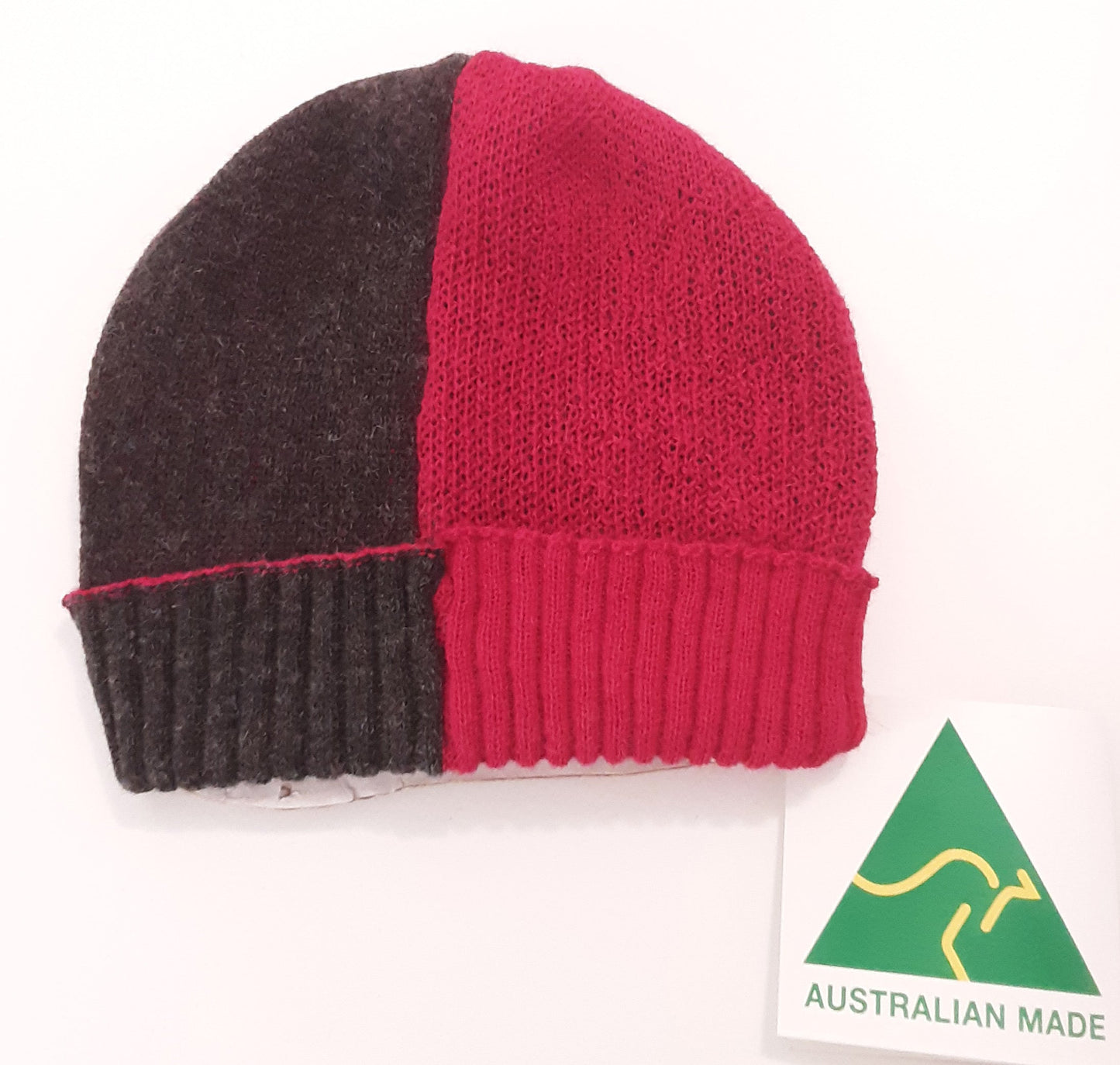 Alpaca Beanie Bi-Colour, No blended