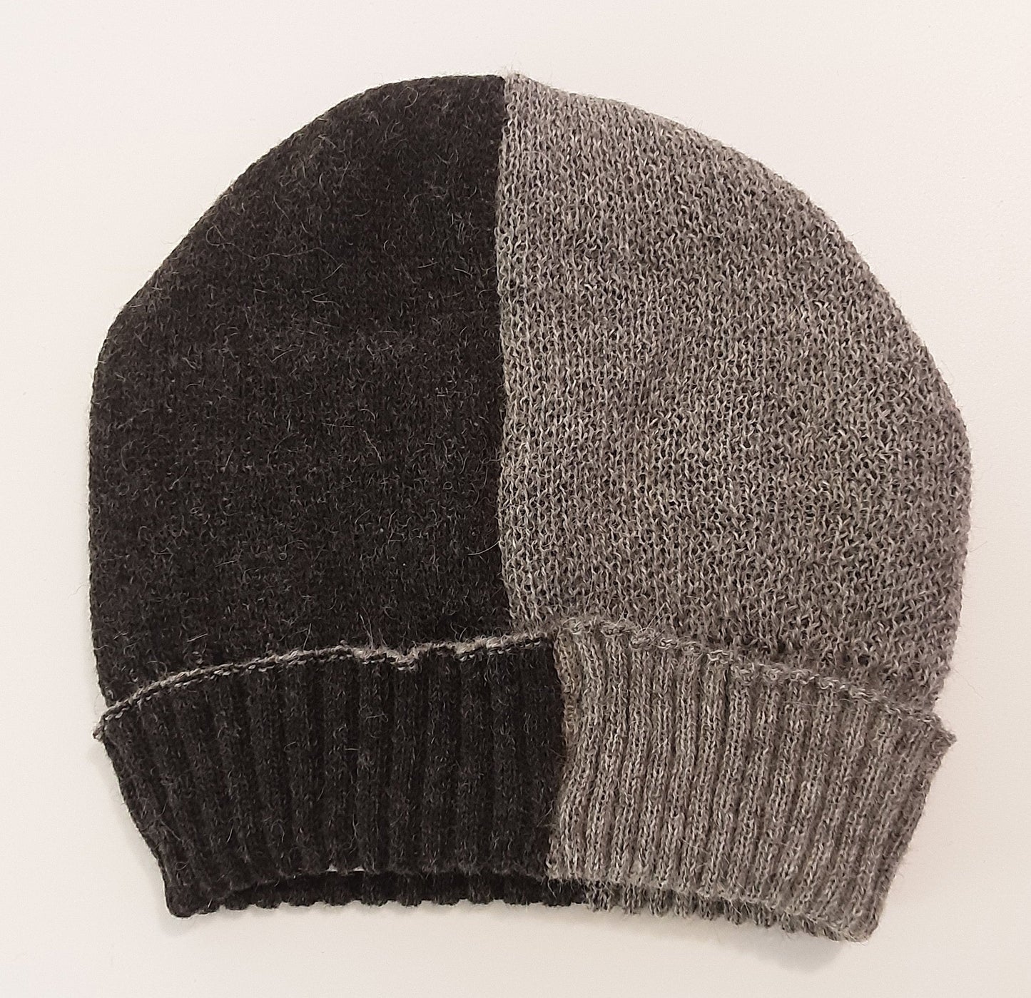 Alpaca Beanie Bi-Colour, No blended