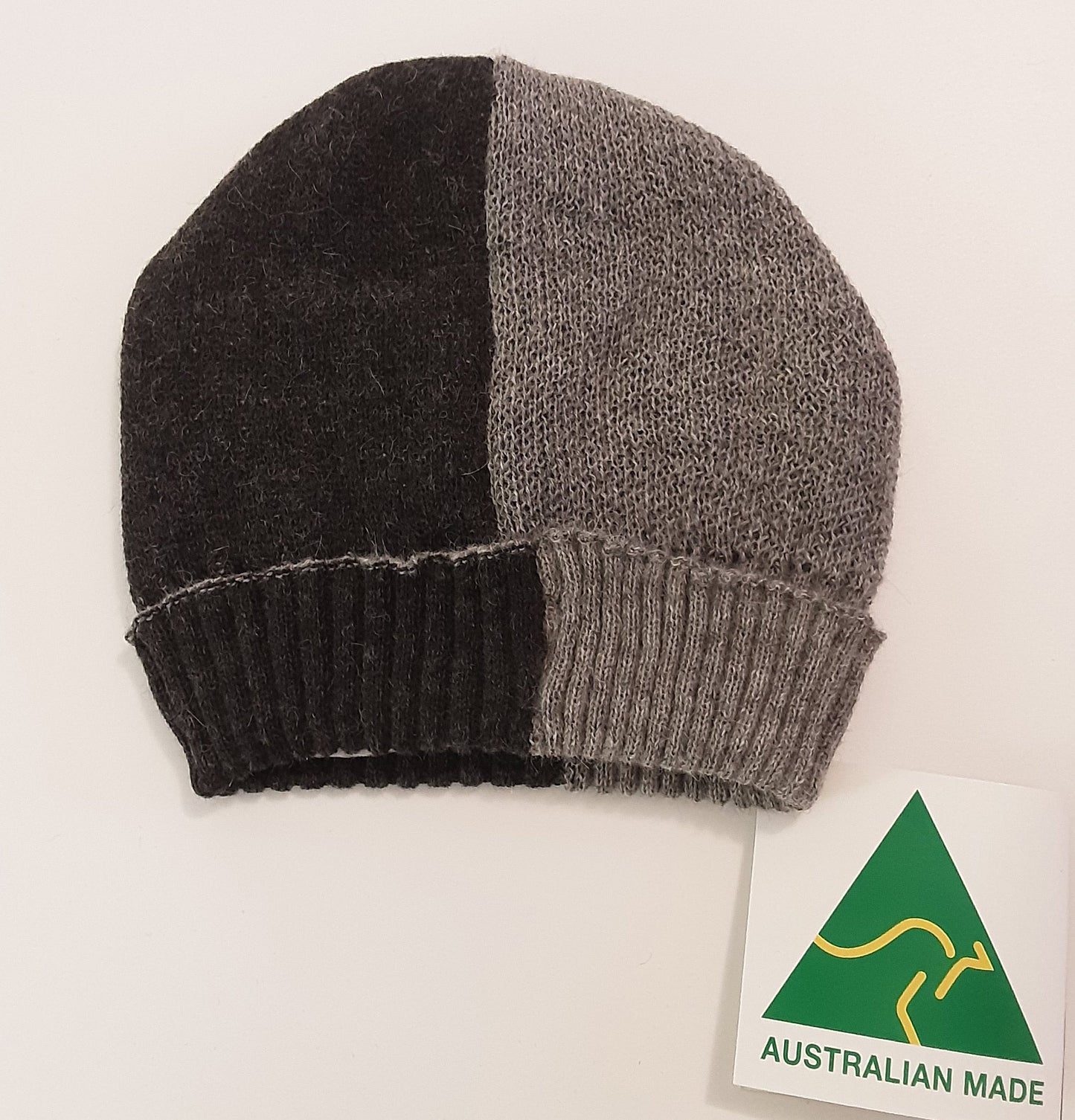 Alpaca Beanie Bi-Colour, No blended