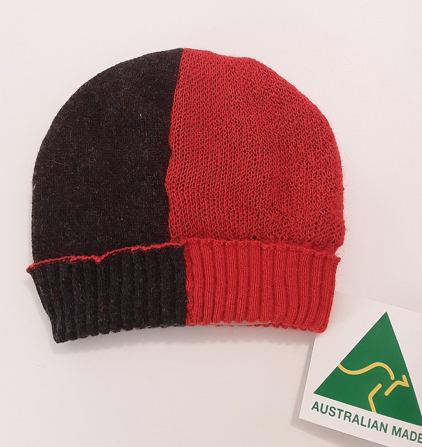 Alpaca Beanie Bi-Colour, No blended