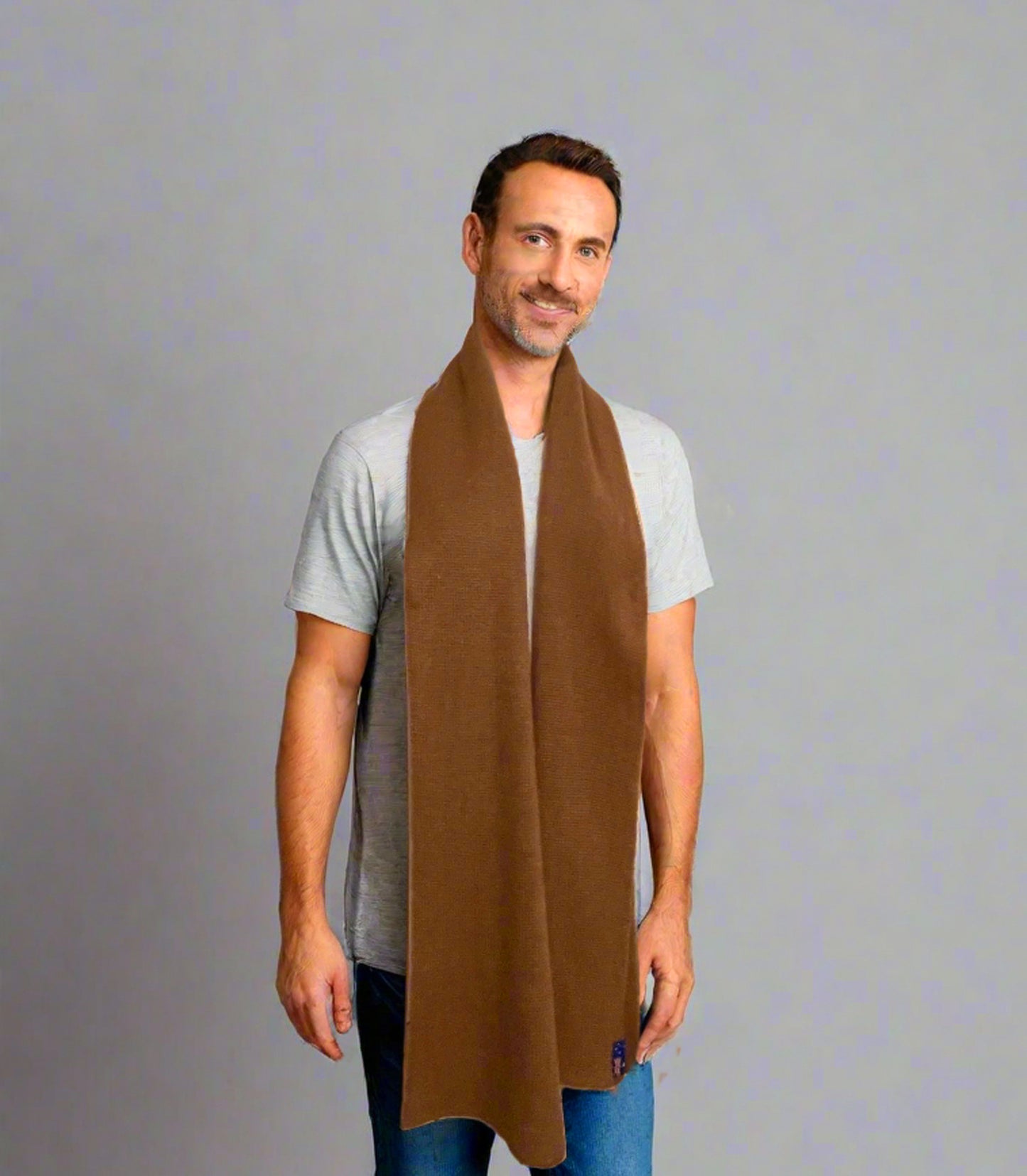 Extra Smooth Alpaca Mohair Scarf, Camel