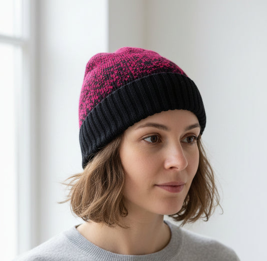Alpaca Unisex Beanie Diesel Fuchsia