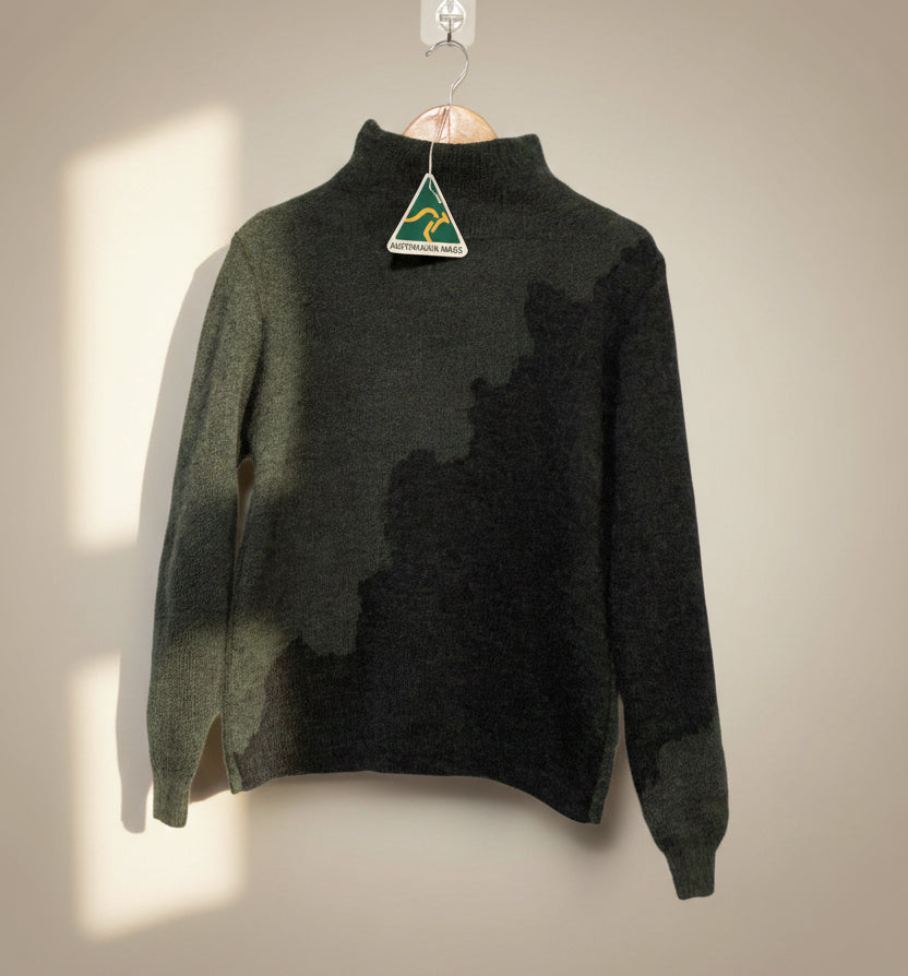Alpaca High Neck Bi-colour design Jacquard
