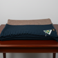 Luxury Mohair Alpaca Extra Soft Throw Blanket Diesel Blue