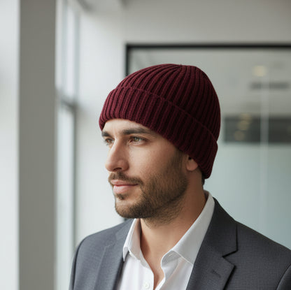 Alpaca Unisex Thick Basic Beanie