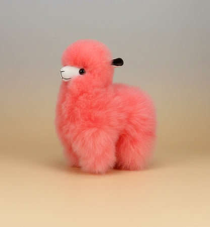 Alpaca Fluffy Decorative Toy - Perfect Hand made Gift Gold Pink