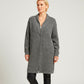 Alpaca Jacquard Coat Granite Gray Tone