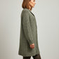 Alpaca Jacquard Coat Granite Gray Tone